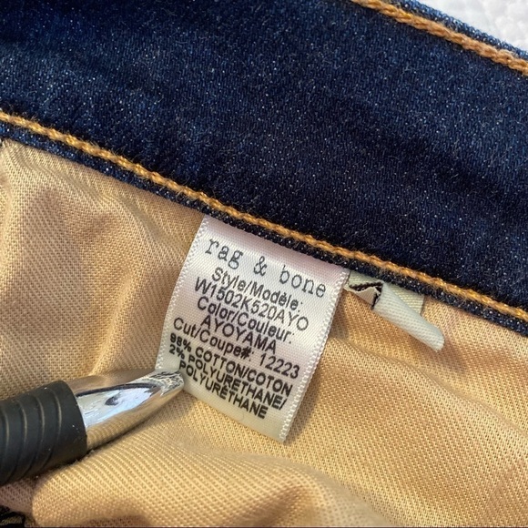 Rag & Bone Skinny Distressed Jeans in Ayoyama Wash - 26 - Picture 6 of 16